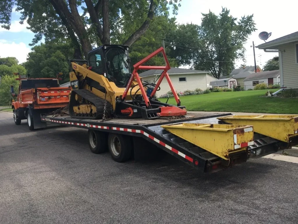 tree trimming equipment on a trainer