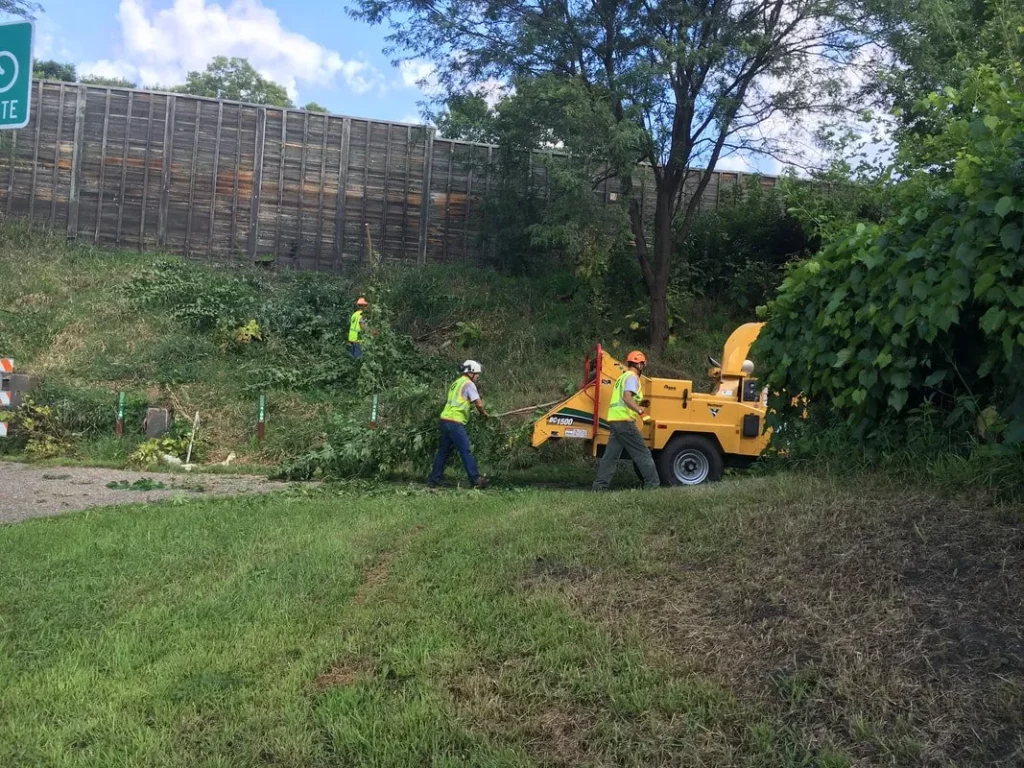 a commercial chipper shredder, tree removal minneapolis